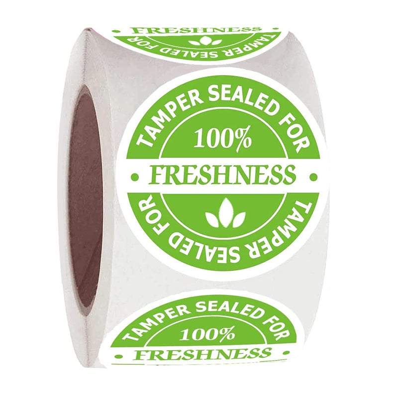 Besttile Food Delivery Tamper Evident Stickers,Sealed for Freshness Labels,2 Inch Round Sticker for Take Out - Image 1